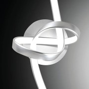 Applique LED integrato Kiley silver in alluminio