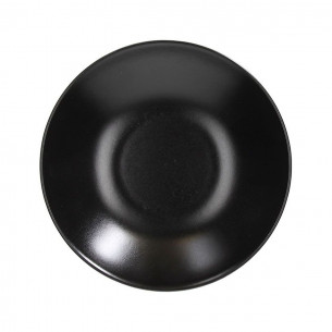 Piatto fondo 22 cm gres porcellanato Ritual nero di Tognana