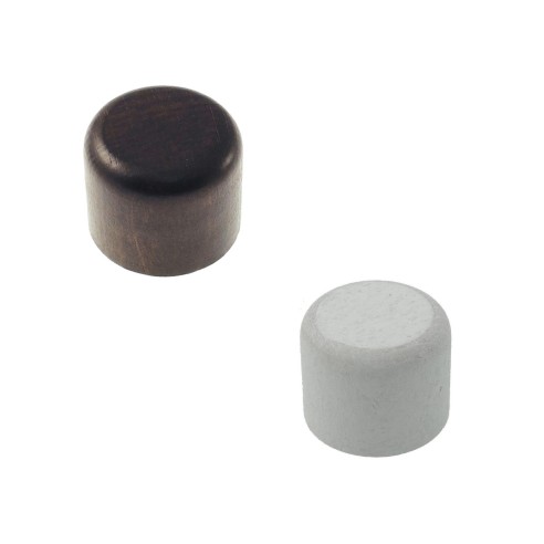 Terminali per bastone tenda legno 2pz modello Tappo errebi