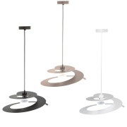 Lampadario sospensione Spirale 1xE27 in metallo verniciato Novecento