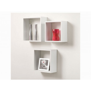 Set 3 mensole Cubo bianco Kimono 2