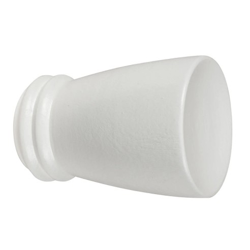 Terminali per bastone tende legno 2pz Tromba bianco Errebi