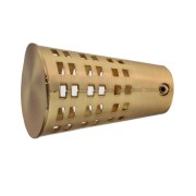Terminale per bastone tende in metallo 1pz D. 20mm Fiaccola oro satinato