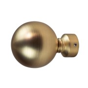 Terminale per bastone tende in metallo 1pz D. 20mm Pomolo oro satinato errebi