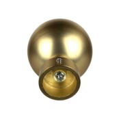 Terminale per bastone tende in metallo 1pz D. 20mm Pomolo oro satinato errebi