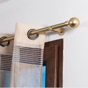 Terminale per bastone tende in metallo 1pz D. 20mm Pomolo oro satinato errebi