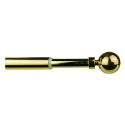 Mini Kit bacchetta per tende estensibile in metallo D. 12 mm Palla oro