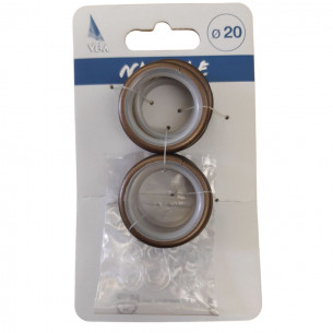 Anello per bastone tende Ø 20 mm metallo, 8pz 2