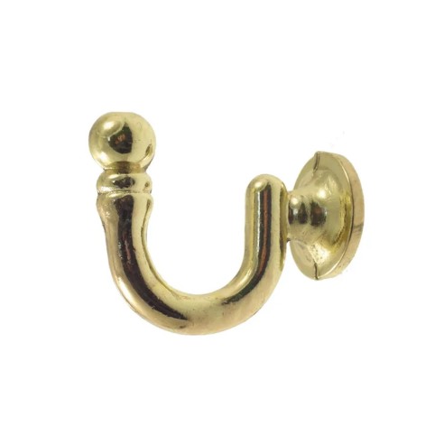Gancio per tende nichel 2pz D.20mm per cordone fermatenda oro
