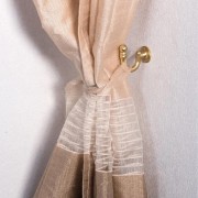 Gancio per tende nichel 2pz D.20mm per cordone fermatenda oro