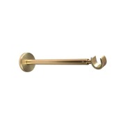Supporto singolo aperto per bastone tende metallo D. 20mm 20-30cm oro satinato