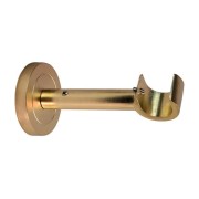 Supporto singolo aperto per bastone tende metallo D. 20mm 15 cm oro Errebi