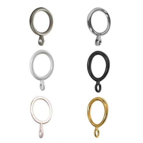 Anello per bastone tende Ø 12mm metallo, 6pz Errebi