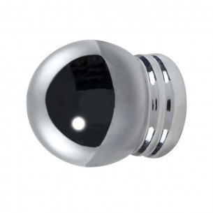 Terminale per bastone tende in metallo 2pz D. 20mm Boccia cromo