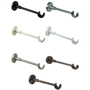 Supporto singolo aperto per bastone tende D. 20mm metallo Errebi