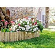 Bordura per aiuole in legno impregnato rotolo 200x20x5 cm Verdelook
