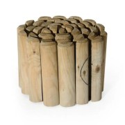 Bordura per aiuole in legno impregnato rotolo 200x20x5 cm Verdelook