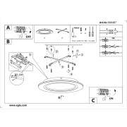 PADROGIANO-Z plafoniera Smart LED RGBW dimmerabile Eglo istruzioni