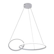 Lampadario kara LED alluminio bianco 1600 lm, Novecento