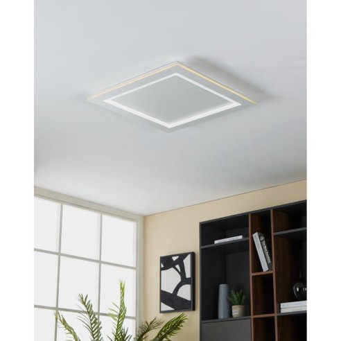 PADROGIANO-Z plafoniera quadrata Smart LED RGB dimmerabile Eglo