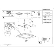 PADROGIANO-Z plafoniera quadrata Smart LED RGB dimmerabile Eglo istruzioni