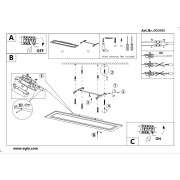 PADROGIANO-Z plafoniera rettangolare Smart LED RGB dimmerabile Eglo istruzioni