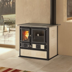 Cucina a legna Rosa 5.0 VST 8,8 kW Panna La Nordica 2