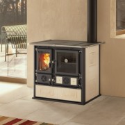 Cucina a legna Rosa 5.0 VST 8,8 kW Panna La Nordica