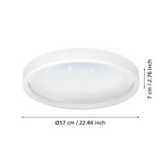 MONTEMORELOS-Z plafoniera rotonda Smart LED RGB dimmerabile Eglo