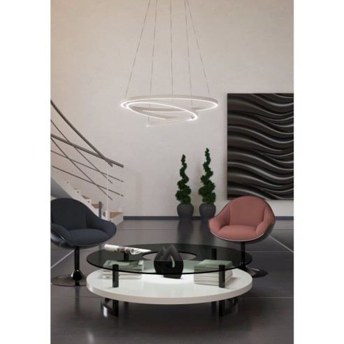 Eglo connect.z Lobinero-Z lampadario LED bianco, 6000 lm