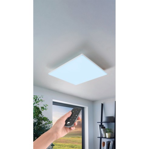 TURCONA-Z plafoniera quadrata Smart LED RGB dimmerabile Eglo