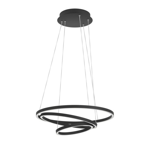 Eglo connect.z Lobinero-Z lampadario LED nero, 6000 lm