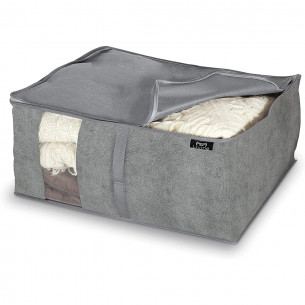 Custodia per coperte L 55x45x25 cm Domopak Living Stone