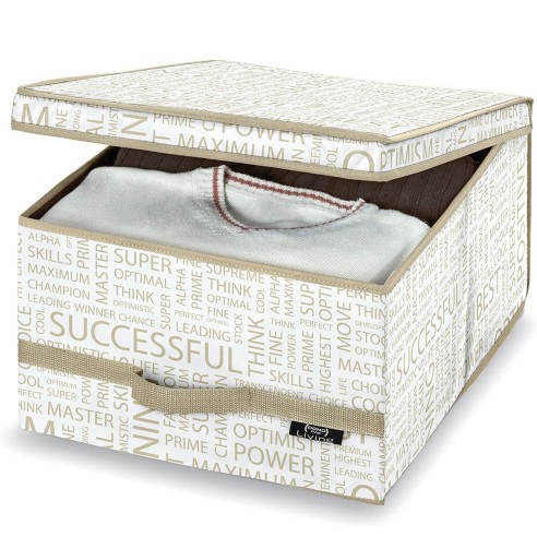 Scatola guardaroba large Domopak Living Urban Gold 38x50x24 cm