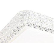 Plafoniera Soledad LED in metacrilato bianco quadrata dettaglio