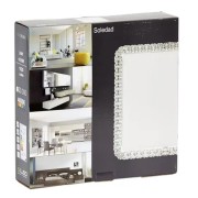 Plafoniera Soledad LED in metacrilato bianco quadrata