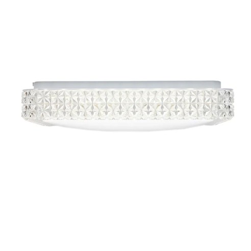 Plafoniera Soledad LED in metacrilato bianco quadrata