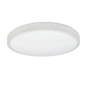 Plafoniera Soledad LED in metacrilato bianco rotonda