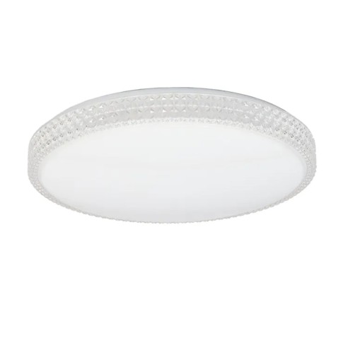 Plafoniera Soledad LED in metacrilato bianco rotonda