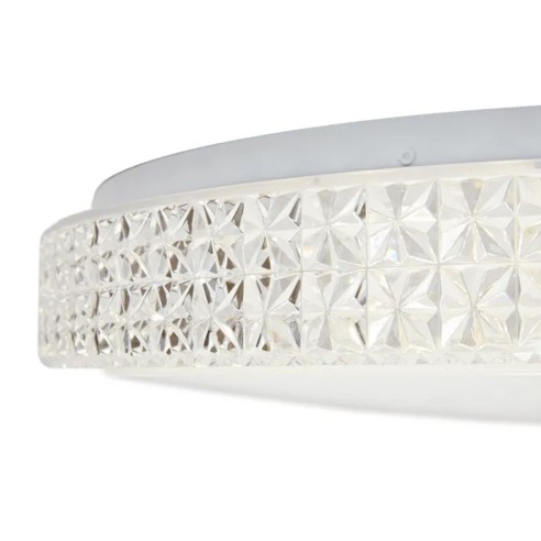 Plafoniera Soledad LED in metacrilato bianco rotonda