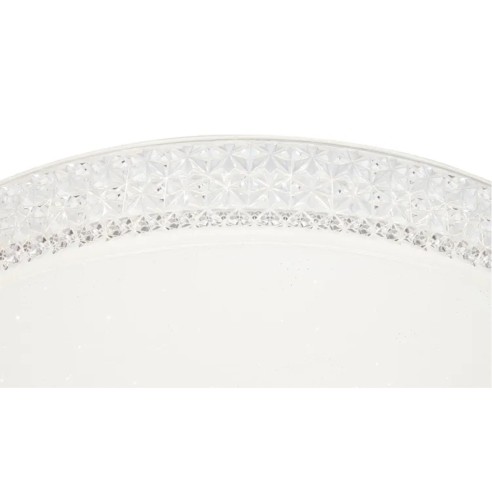 Plafoniera Soledad LED in metacrilato bianco rotonda