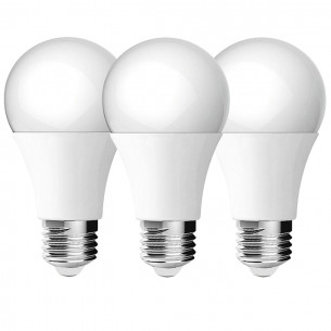 Lampadina a goccia smerigliata 10 W 65W E27 3 pz Smartline Shanyao