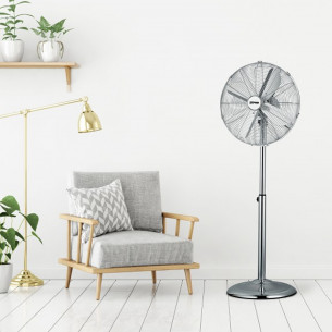 Ventilatore a piantana Ø 40cm cromato Zephir PF40CR 2