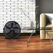 Ventilatore da pavimento alta velocità nero Ø 40cm Zephir ZBF04CM