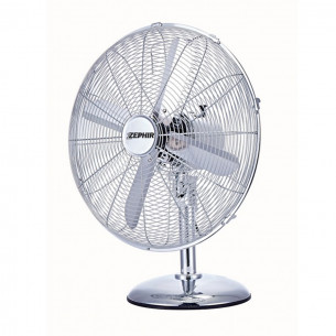 Ventilatore da tavolo cromato 40cm Zephir PF41CR