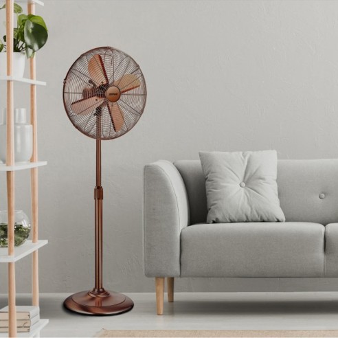 Ventilatore a piantana Vintage 40cm bronzo Zephir PFV41BR ambientato