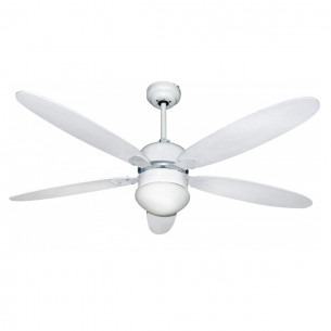 Ventilatore da soffitto 130cm 5 pale con luce e telecomando Zephir ZFR9111B 2