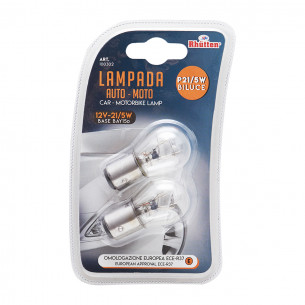 Lampadina alogena P21/5W 12V 21W 5W set 2 lampade Rhutten