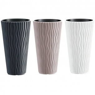 Sandy Slim vaso alto con inserto polipropilene Prospereplast