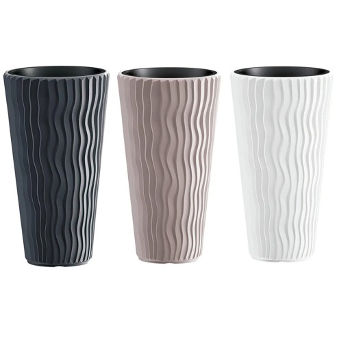 Sandy Slim vaso alto con inserto polipropilene Prospereplast